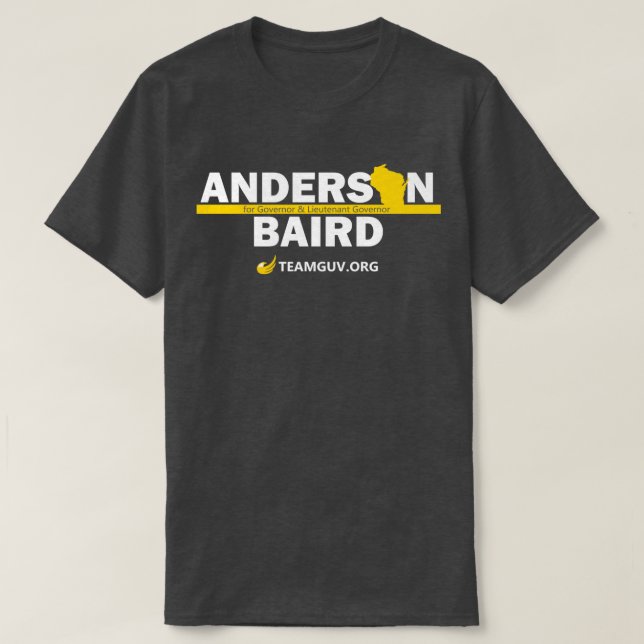 T-shirt TeamGuv - Anderson/Baird (Design devant)