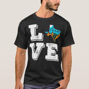 T-shirt Teas Love Austin Map Home TX Lone Star