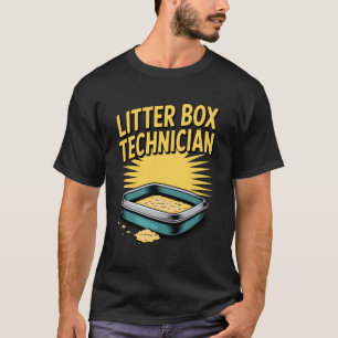 T-shirt Technicien de bac à litière Chat amateur de chats