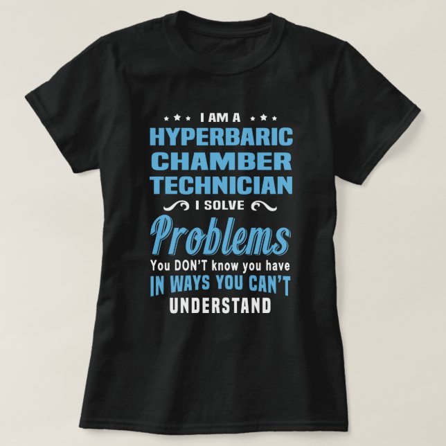 T-shirt Technicien de chambre hyperbare (Design devant)