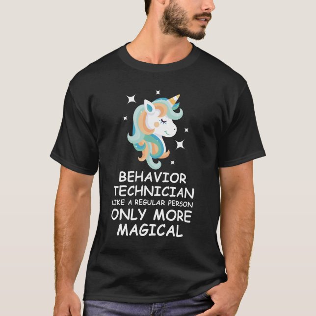 T-shirt Technicien de comportement comme une personne ordi (Devant)