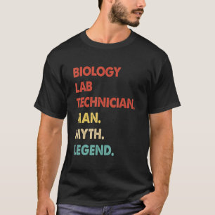 T-shirt Technicien de laboratoire de biologie rétro L'homm