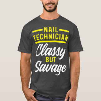 T-shirt Technicien de l'ongle Classique Artiste de la tech