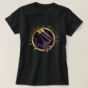 T-shirt Technicien de main et de clou d'or personnalisé