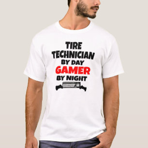 T-shirt Technicien de pneus Gamer