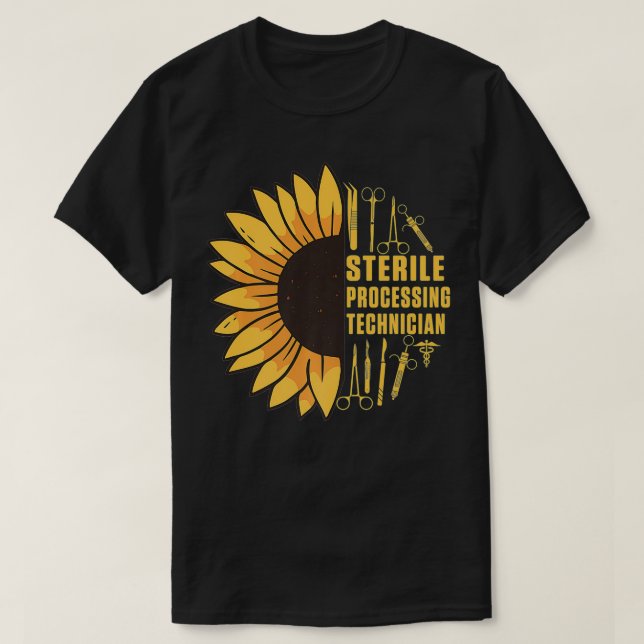 T-shirt Technicien de traitement stérile Cerveau Funny Tec (Design devant)
