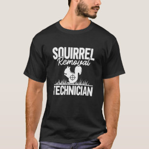 T-shirt Technicien d'enlèvement d'écureuil Mens Drôle Écur