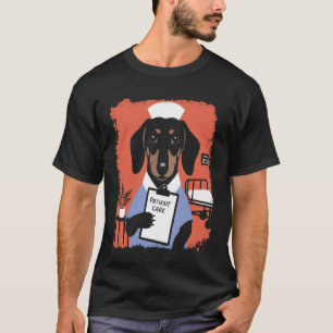 T-shirt Technicien D'Entretien Canin Wiener Infirmière Doc