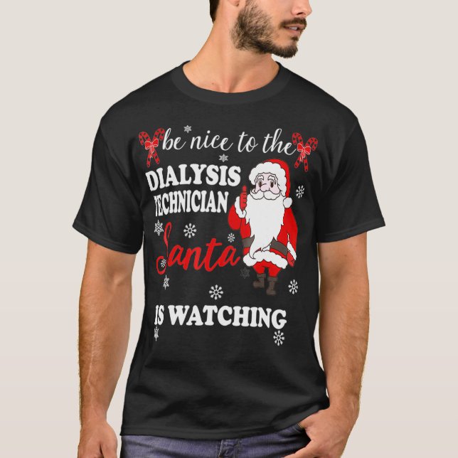 T-shirt Technicien Dialyse Chemise Noël Cadeau (Devant)
