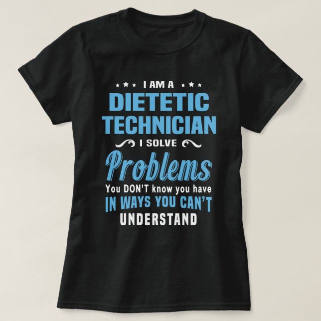 T-shirt Technicien diététique (Design devant)