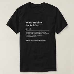 T-shirt Technicien Drôle en Turbine Éolienne