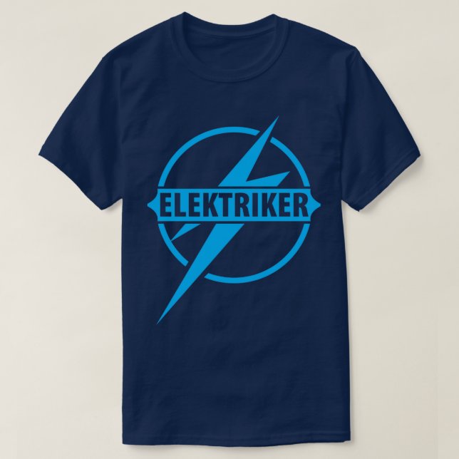 T-shirt Technicien électricien Électronique (Design devant)