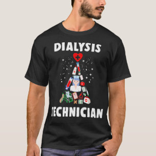 T-shirt Technicien en dialyse Fier Noël Néphrologie