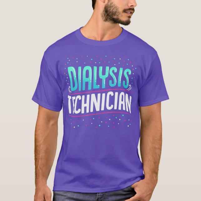 T-shirt Technicien en dialyse Fierté Nephrologie Tech (Devant)