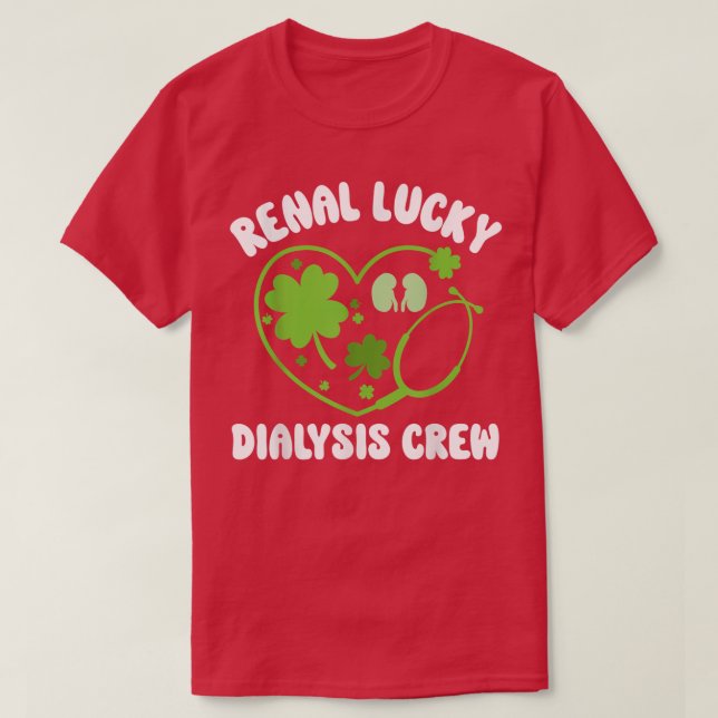 T-shirt Technicien en dialyse Jour de la Saint Patrick Ren (Design devant)