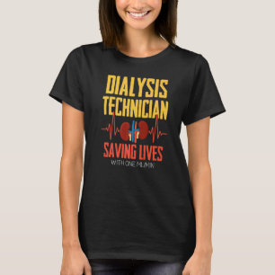 T-shirt Technicien en dialyse Un Ml Néphrologie Tech 1