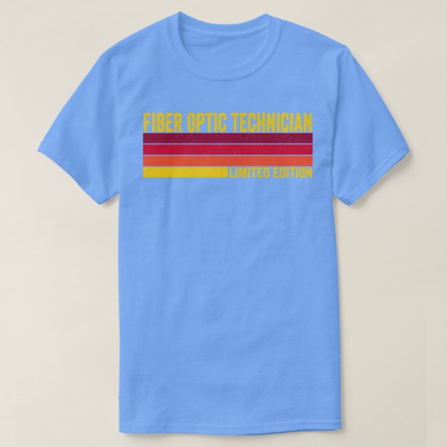 T-shirt Technicien en fibre optique (Design devant)