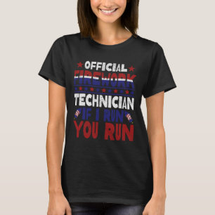 T-shirt Technicien en Firework 4 juillet Funny Usa Pyro-te