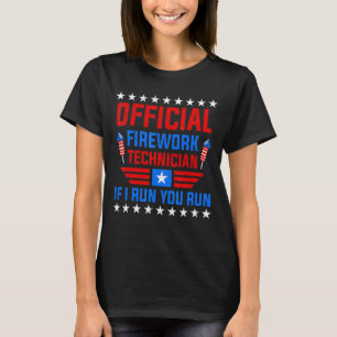 T-shirt Technicien en Firework 4 juillet Usa Pyro Technici