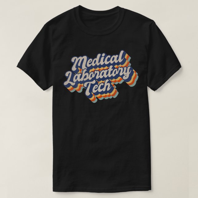 T-shirt Technicien en laboratoire Médicale Tech Med Lab Te (Design devant)
