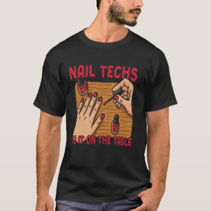 T-shirt Technicien en onglerie Devis Uniforme de travail V