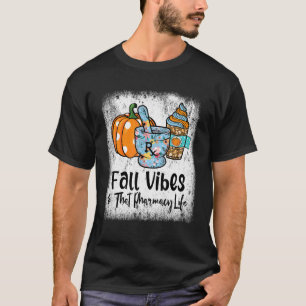 T-shirt Technicien en pharmacie ambiance automnale Cette v