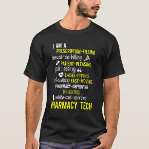 T-shirt Technicien en pharmacie Étiquette certifié Pharma 