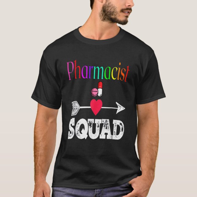 T-shirt Technicien en pharmacie Heartbeat Pharma Tech (Devant)