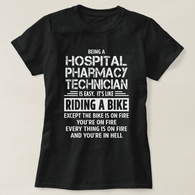 T-shirt Technicien en pharmacie hospitalière (Design devant)
