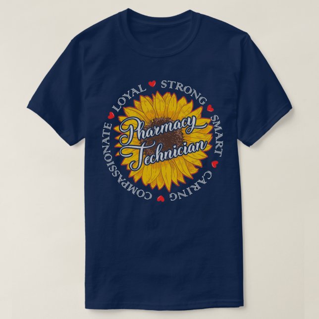 T-shirt Technicien en pharmacie loyal (Design devant)