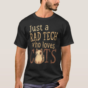 T-shirt Technicien en radiologie Chat Radiologue Rayons X