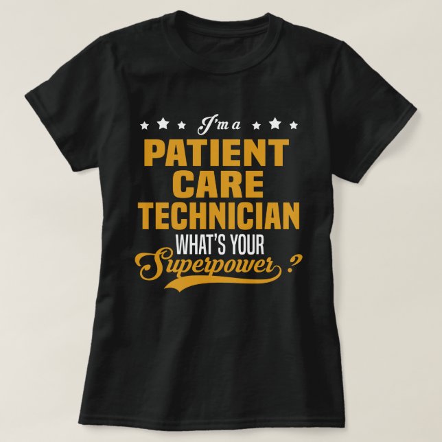 T-shirt Technicien en soins aux patients (Design devant)