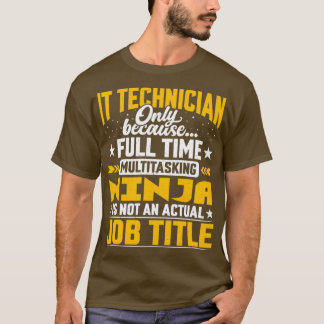 T-shirt Technicien en technologie de l'information