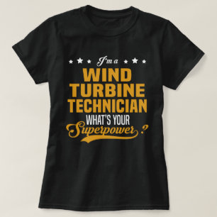 T-shirt Technicien en turbines éoliennes