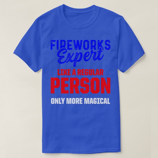 T-shirt Technicien expert Fireworks 4 juillet (3) (Design devant)