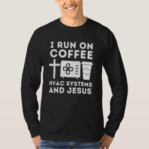 T-shirt Technicien Hvac Climatiseur Réparation Du Café