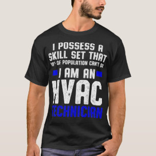T-shirt Technicien HVAC Ensemble de compétences amusant H