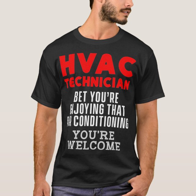 T-shirt Technicien HVAC Funny HVAC Tech Premium _14 (Devant)