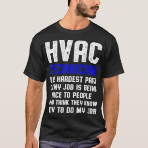 T-shirt Technicien HVAC Pièce Drôle Technique HVAC 