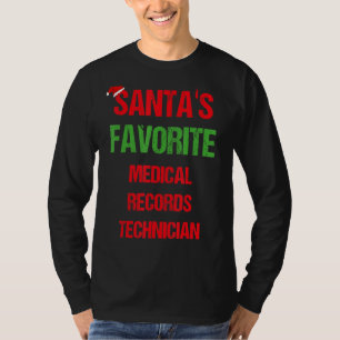T-shirt Technicien Médicale des dossiers Funny Pajama Noël