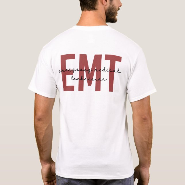 T-shirt Technicien Médicale d'urgence EMT (Dos)