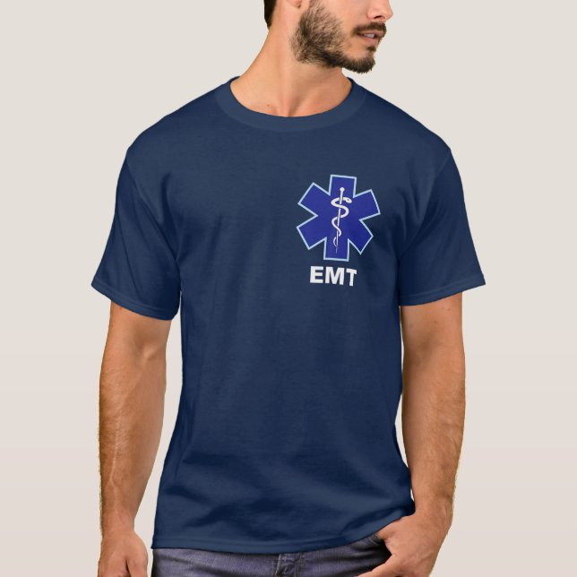 T-shirt Technicien Médicale d'urgence EMT EMS Hommes Femme (Devant)