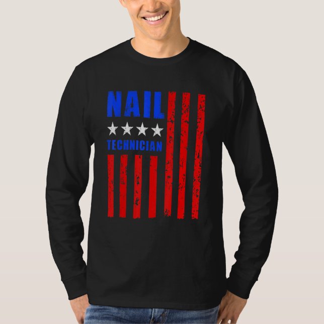 T-shirt Technicien Nail Tech Artiste Manicuriste 15 (Devant)