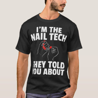 T-shirt Technicien Nail Tech Cosmetologue polonais