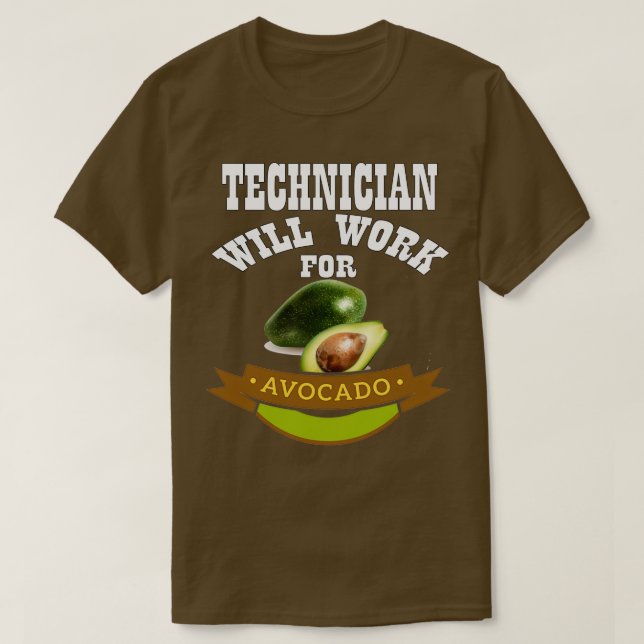 T-shirt Technicien pour Avocado 2 (Design devant)
