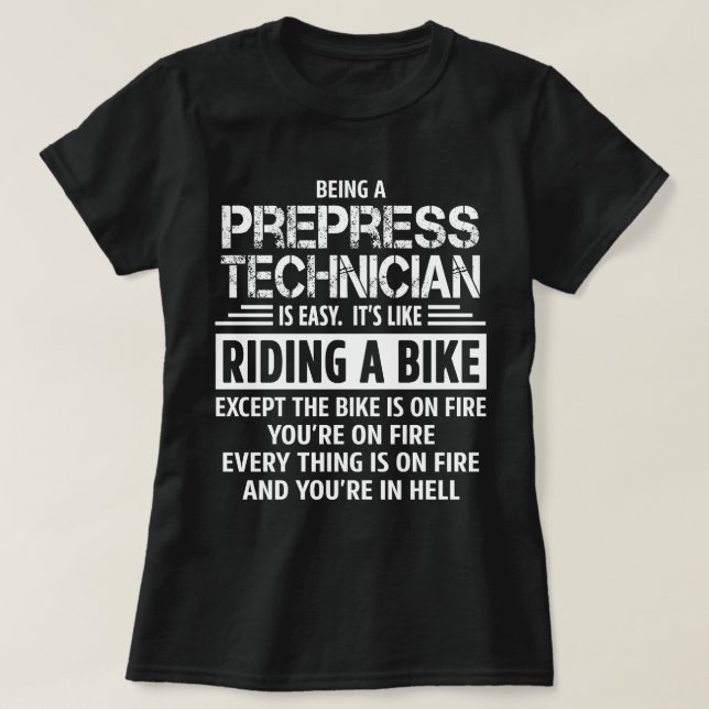 T-shirt Technicien prépresse (Design devant)