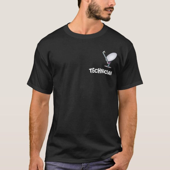 T-SHIRT TECHNICIEN PROFESSIONNEL D'ANTENNE PARABOLIQUE DE (Devant)