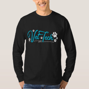 T-shirt Technicien Vet Tech Pawprint vétérinaire