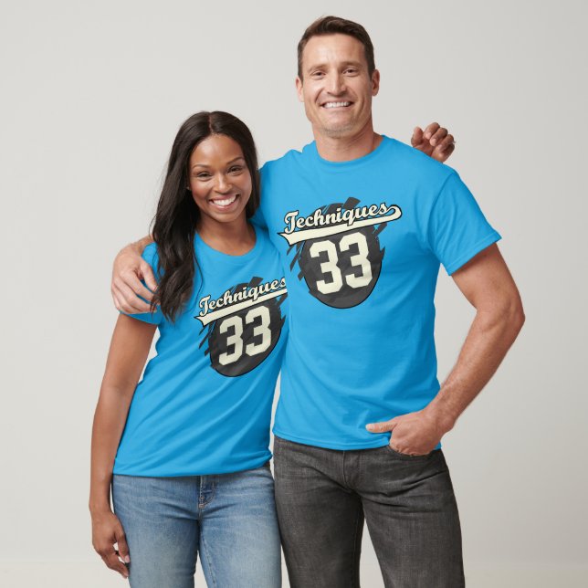 T-shirt Techniques personnalisées de style Jersey double f (Unisexe)