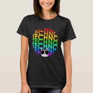 T-shirt Techno Cat Dub Step Electro Music Synthétiseur
